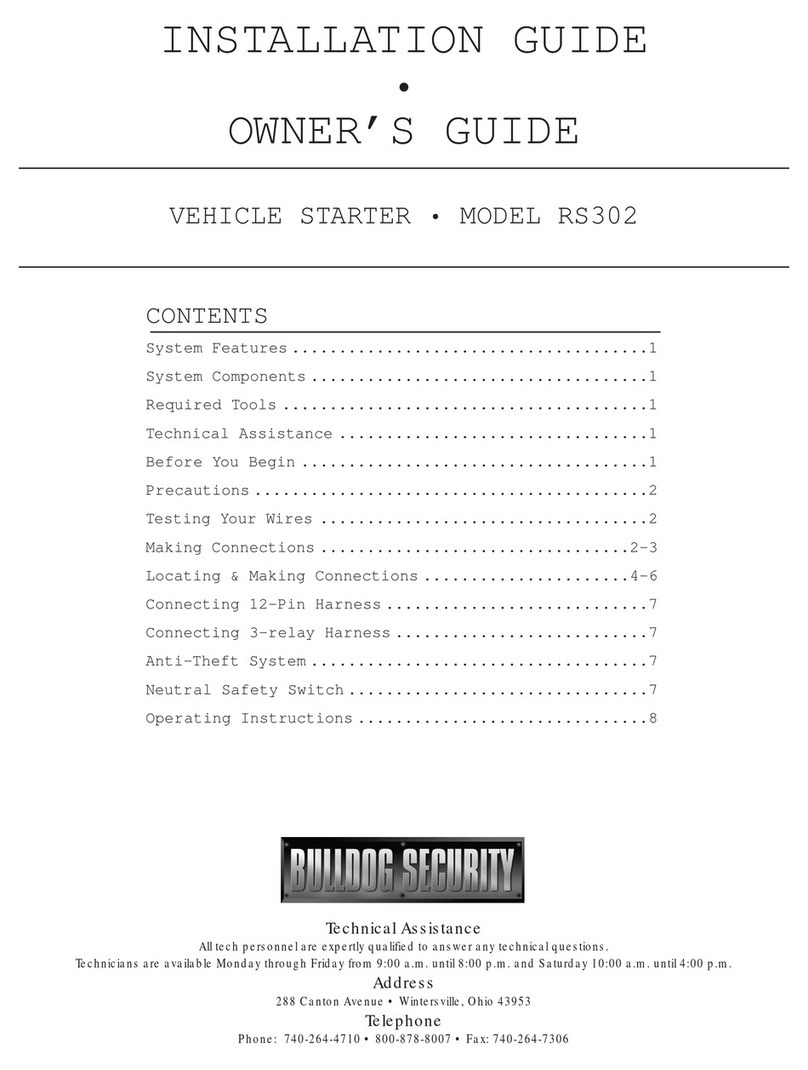 Bulldog Security RS302 Installation and owner's guide