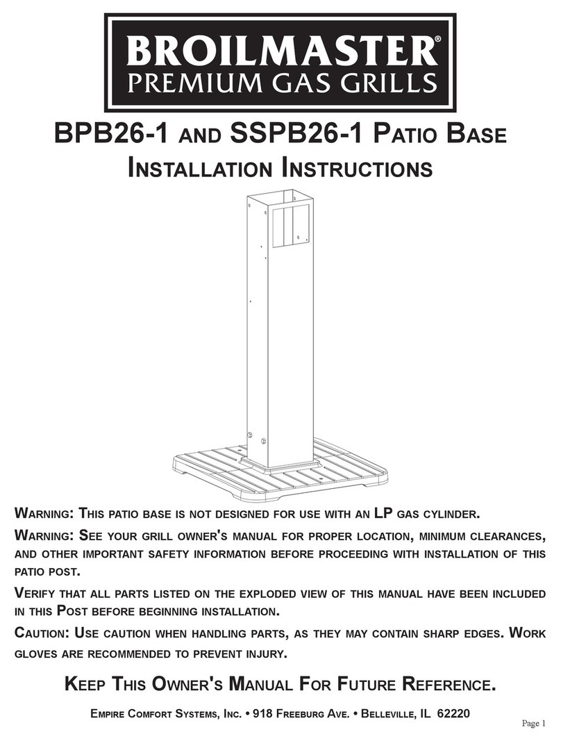Broil King BPB26-1 User manual