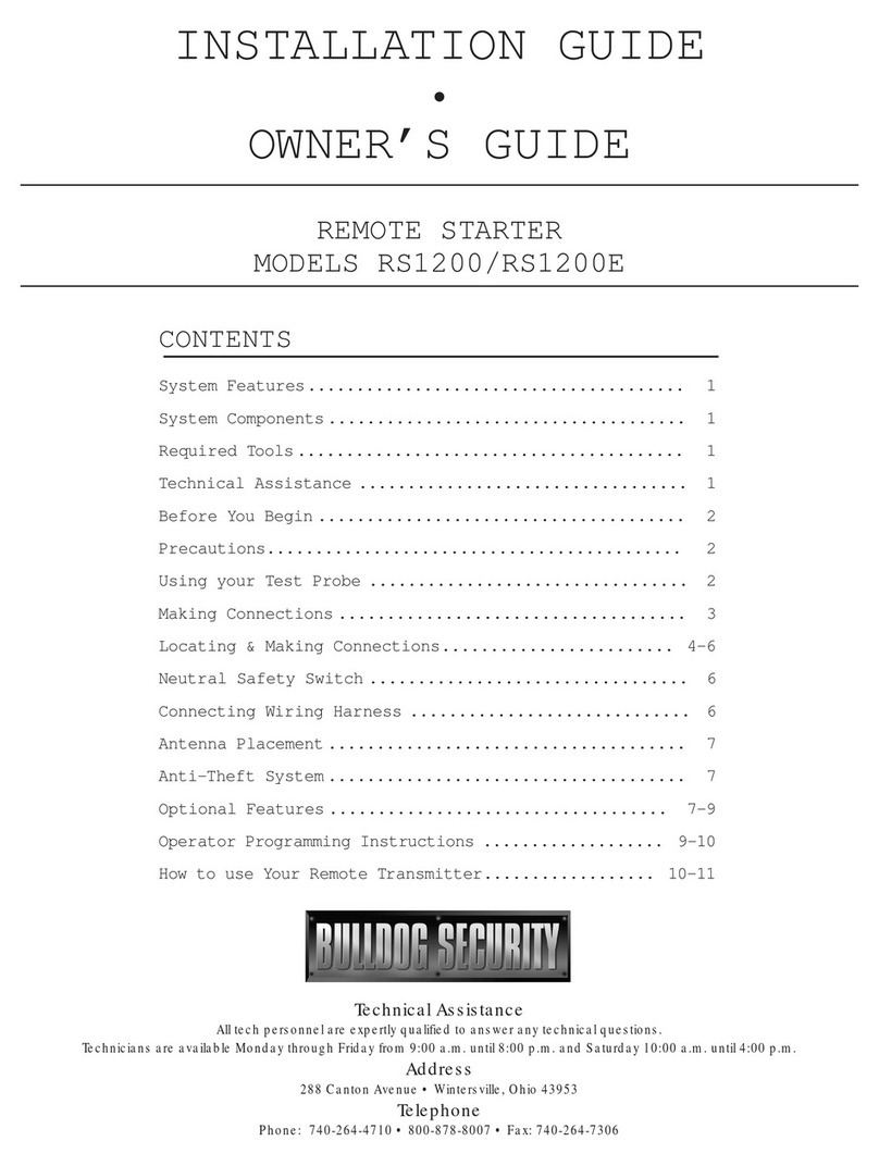 Bulldog Security 1200E Instruction Manual