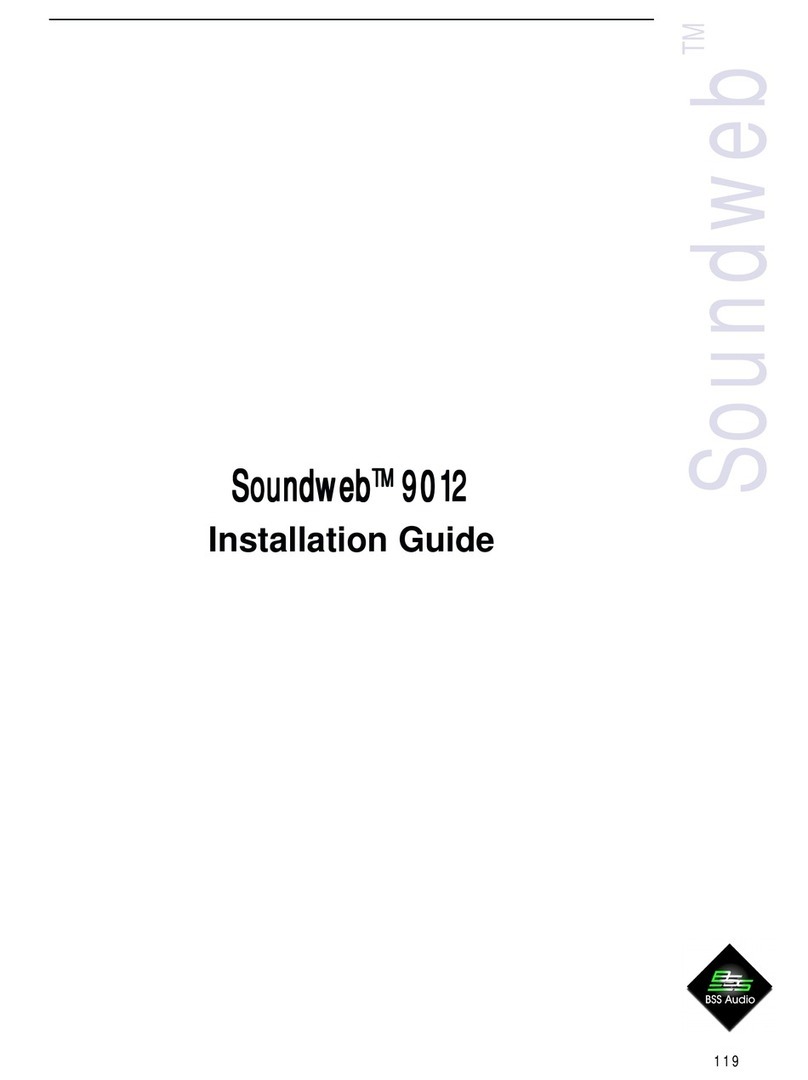 BSS Audio Soundweb 9012 User manual