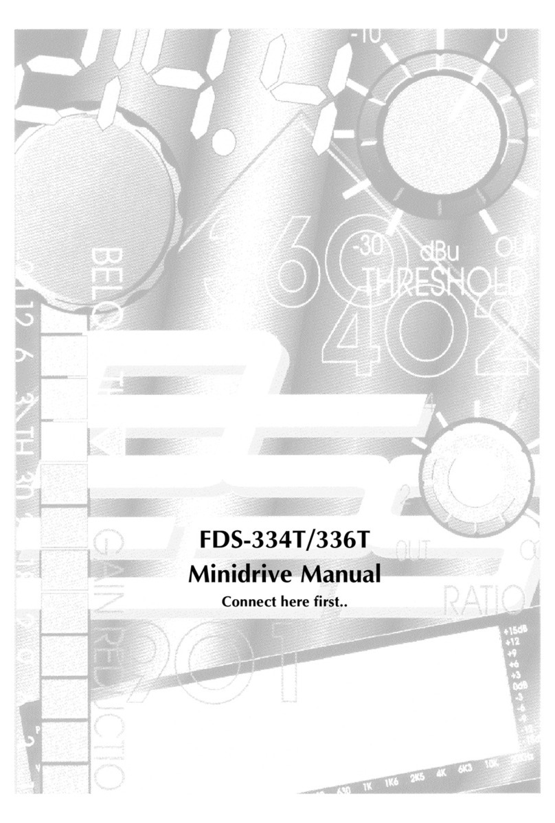 BSS Audio FDS-334T user manual