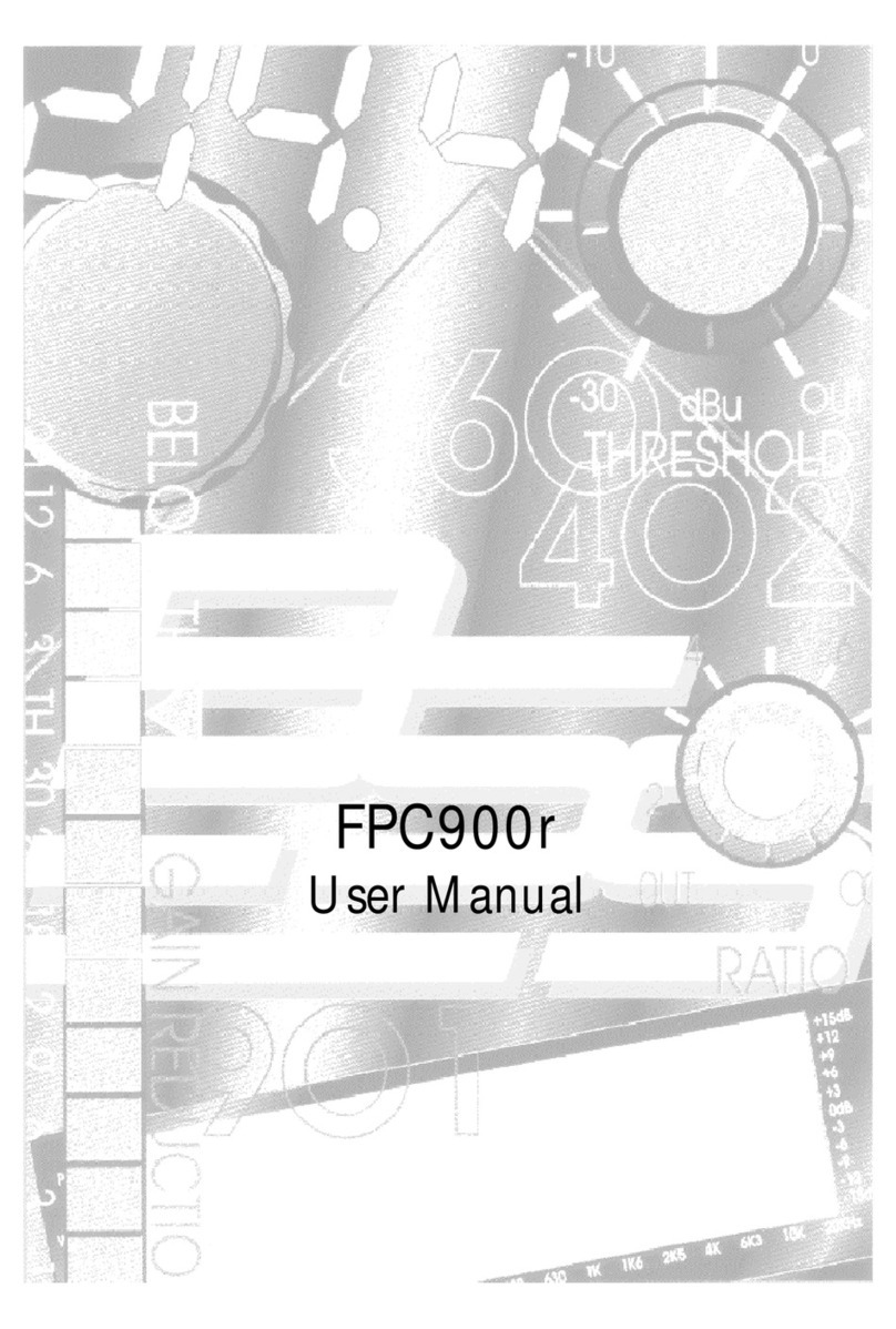 BSS Audio FPC900r user manual