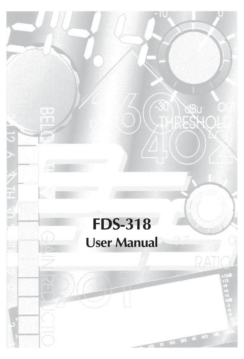 BSS Audio FDS-318 User manual