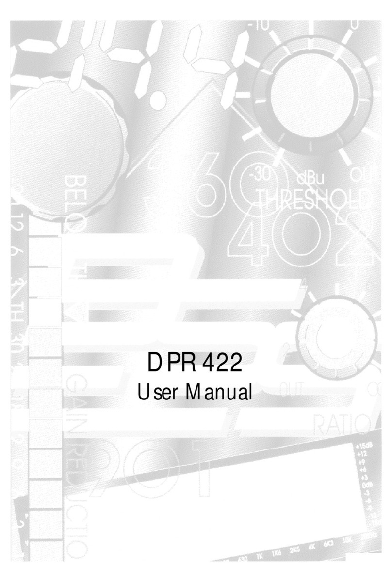 BSS Audio DPR 422 user manual