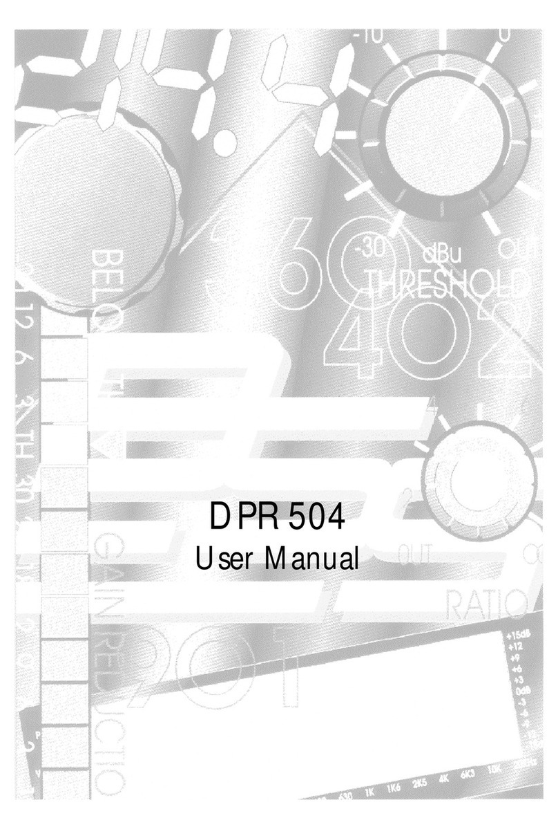 BSS Audio DPR 504 User manual