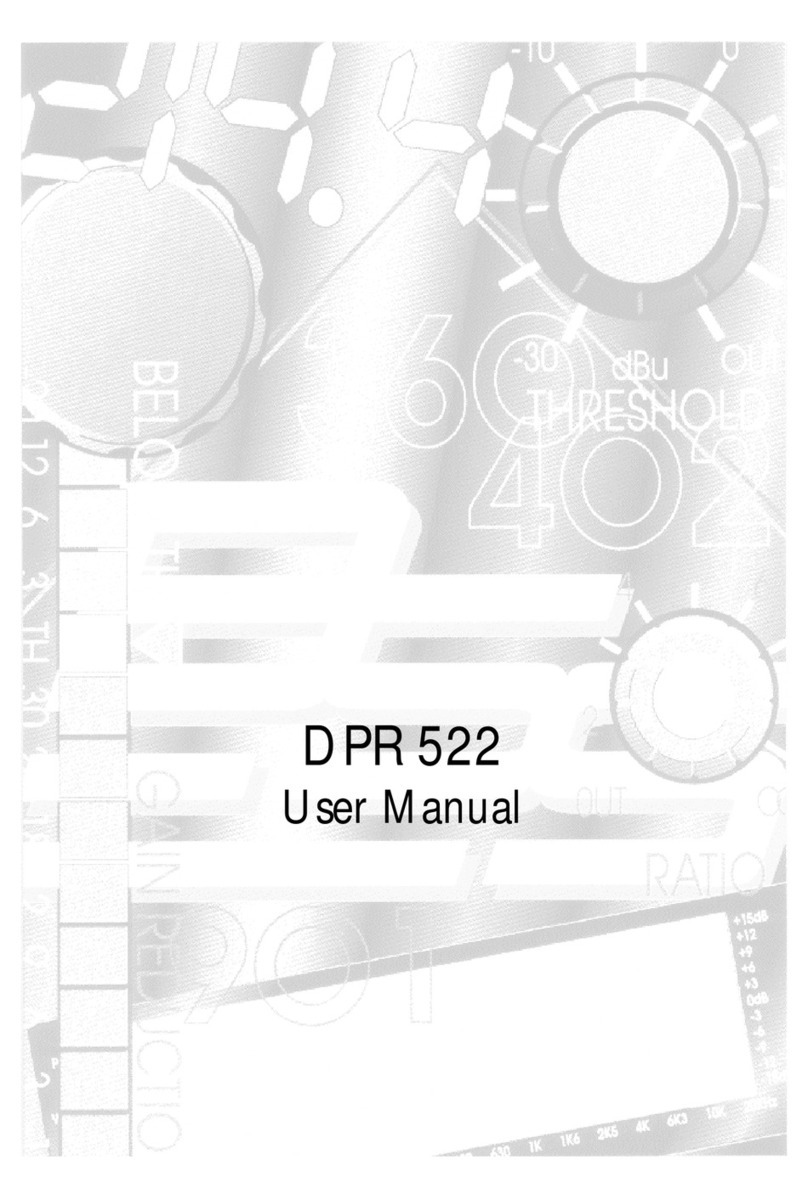 BSS Audio DPR 522 User manual