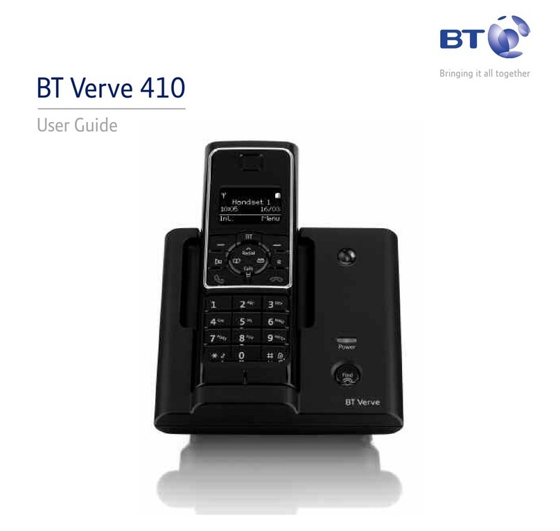 BT Verve 410 User manual