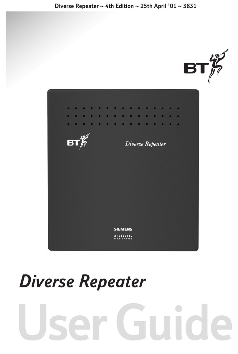 BT DIVERSE REPEATER User manual