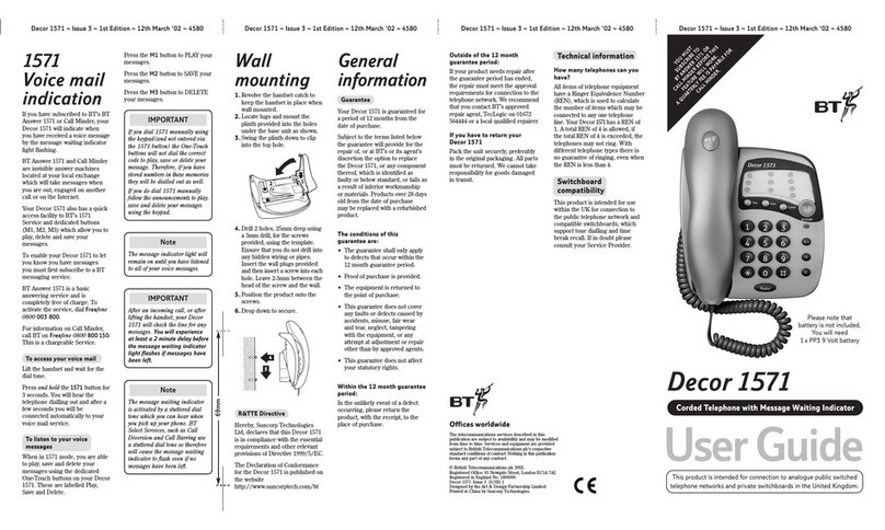 BT Decor 1571 User g manual