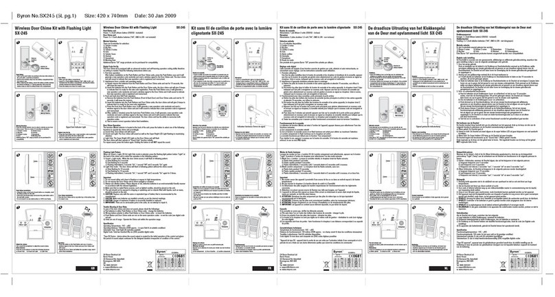 Byron SX-245 Installation and operation instruction