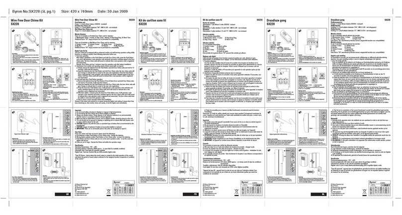 Byron SX228 Installation and operation instruction