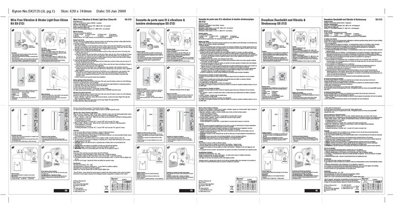 Byron SX-212i Installation and operation instruction