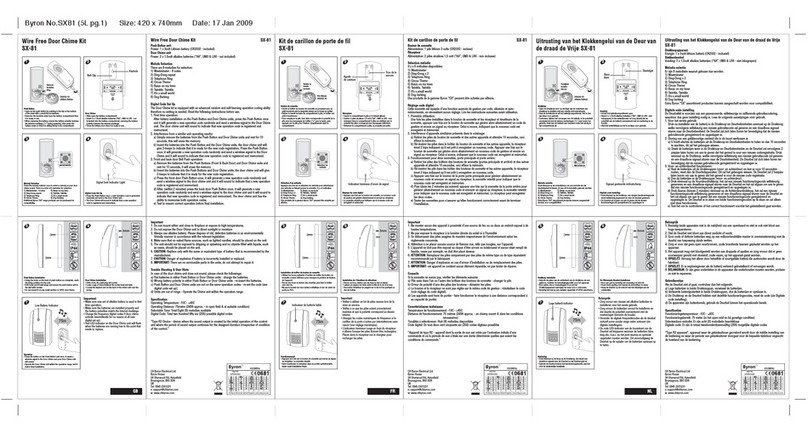Byron SX-81 Installation and operation instruction