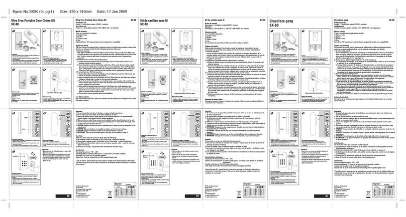 Byron SX-80 Installation and operation instruction