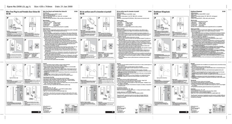 Byron SX-86 Installation and operation instruction