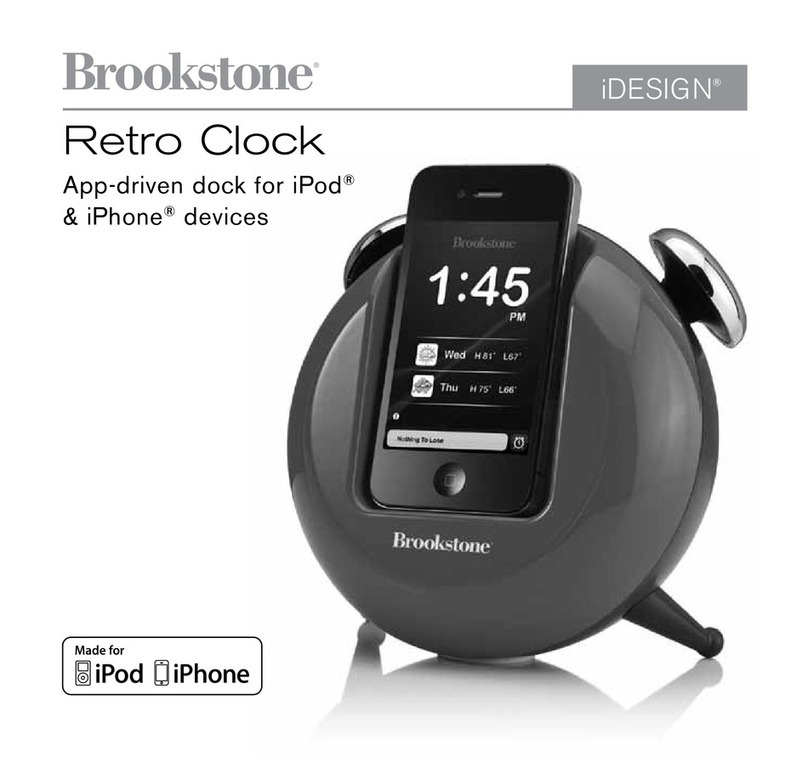 Brookstone Retro Clock manual