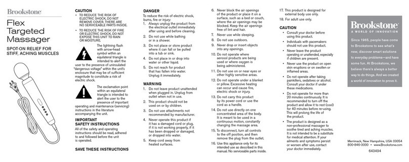 Brookstone Flex Targeted Massager User manual