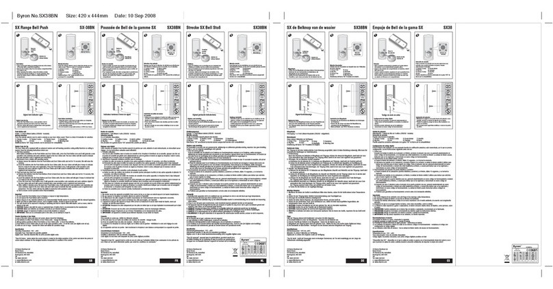Byron SX-38BN Installation and operation instruction