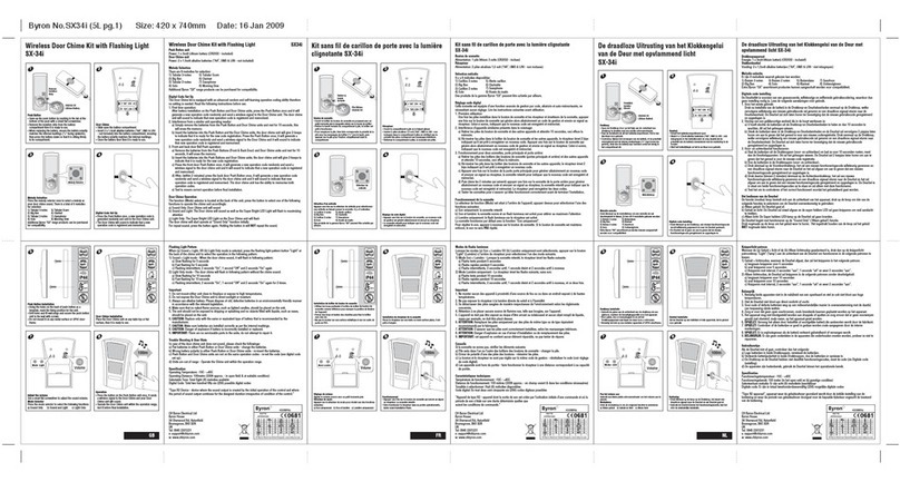 Byron SX-34i Installation and operation instruction Byron SX-34i Installation and operation instruction