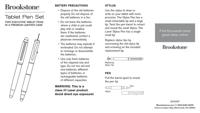 Brookstone Tablet Pen Set manual