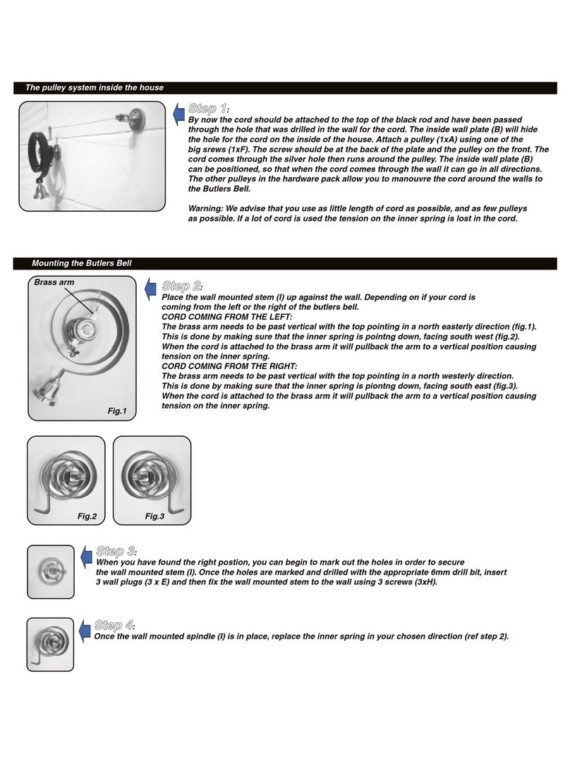Platinum Butlers Bell Kit Installation and operation instruction