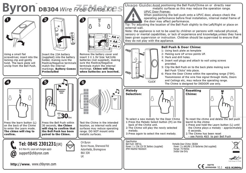 Byron DB304 Owner's manual