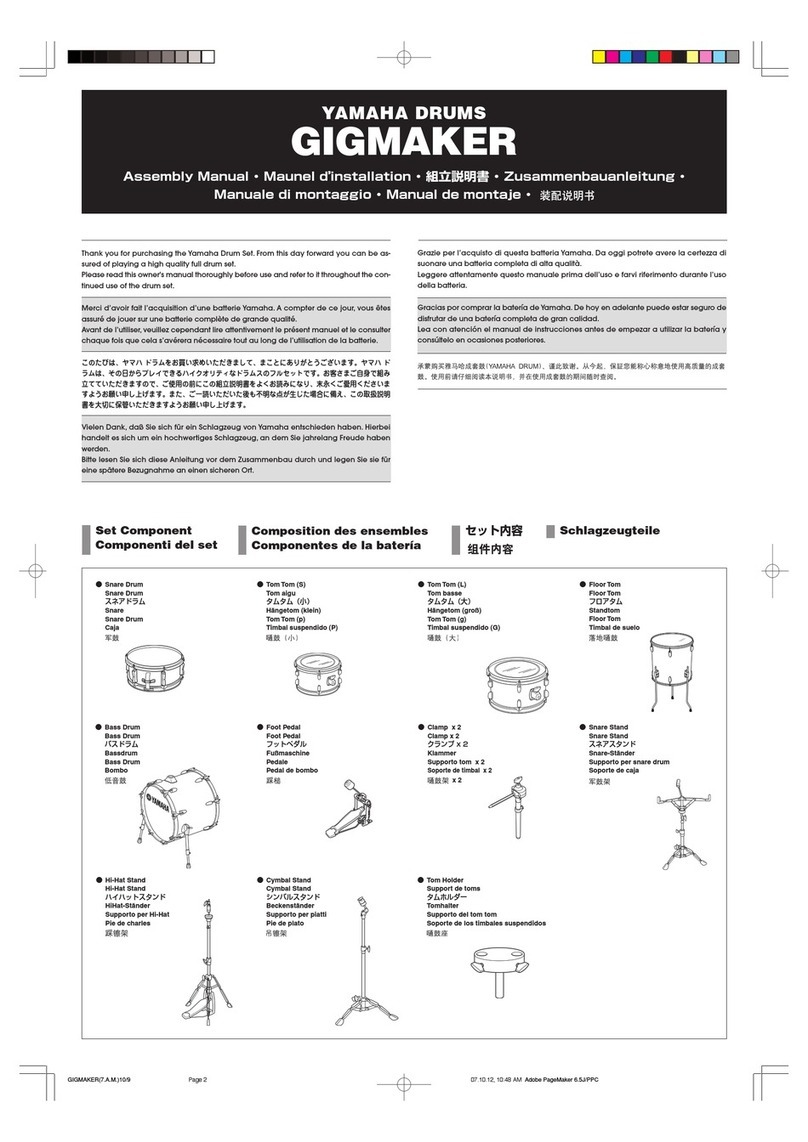 Yamaha GIGMAKER Assembly manual