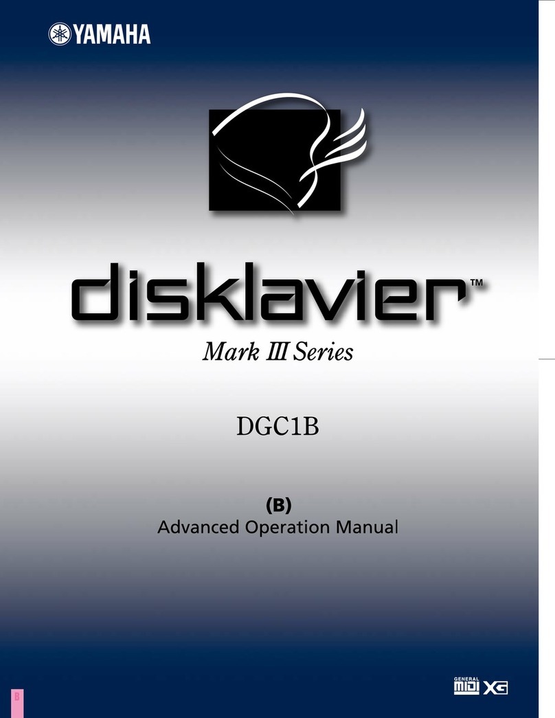 Yamaha Disklavier Mark III Series Advanced operation manual