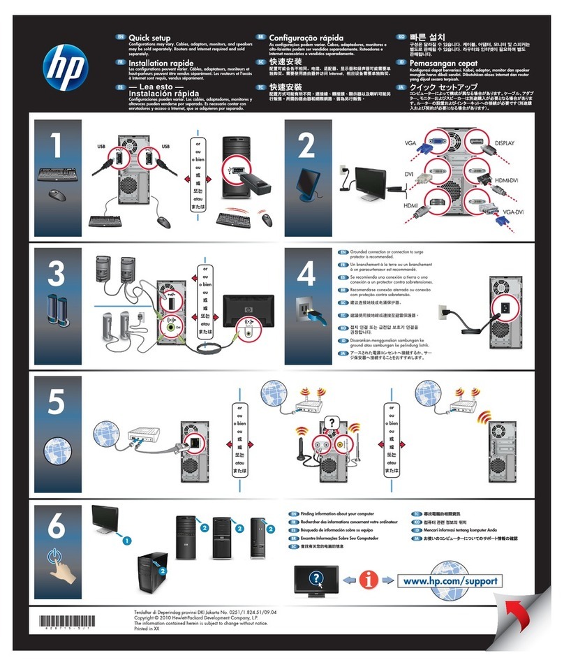 HP Pavilion Elite E-500 User manual