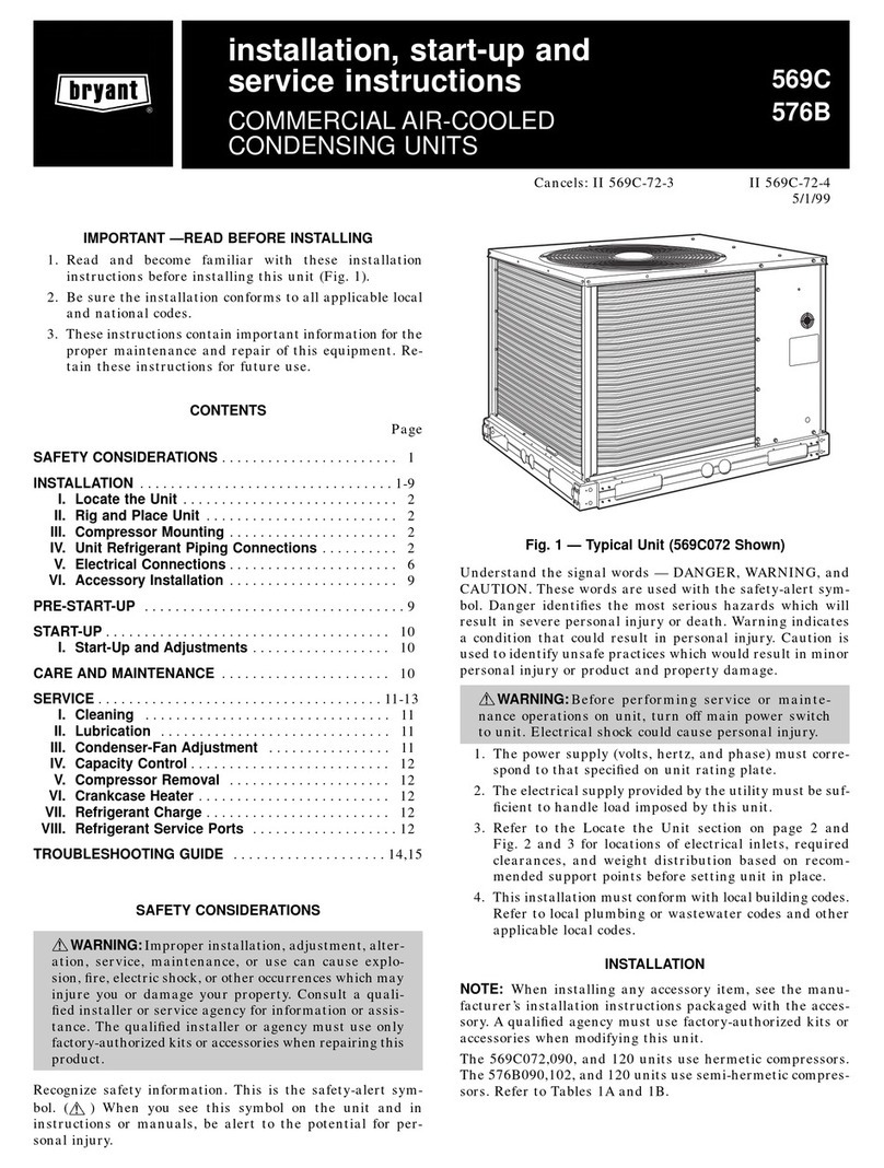 Bryant 569C Dimensions and installation guide