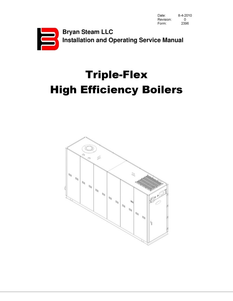 Bryan Boilers Triple-Flex 150 Installation and operating service manual