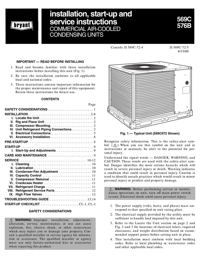 Bryant 569C Dimensions and installation guide