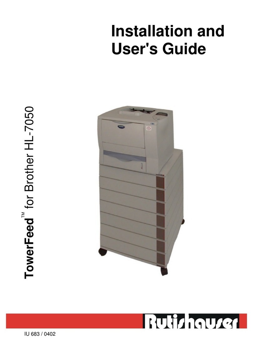 Rutishauser TowerFeed HL-7050 Installation and user guide
