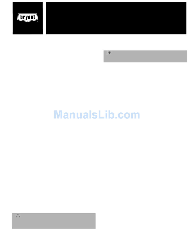 Bryant 548F Dimensions and installation guide