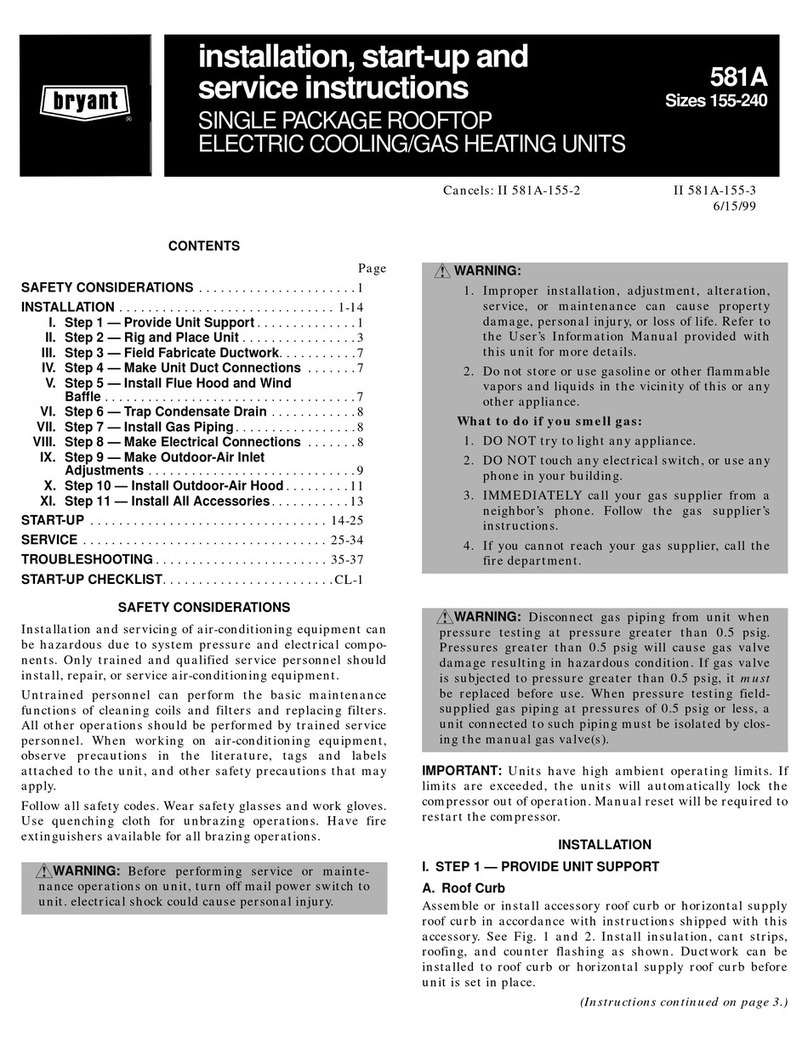 Bryant 581A Quick guide Bryant 581A Quick guide