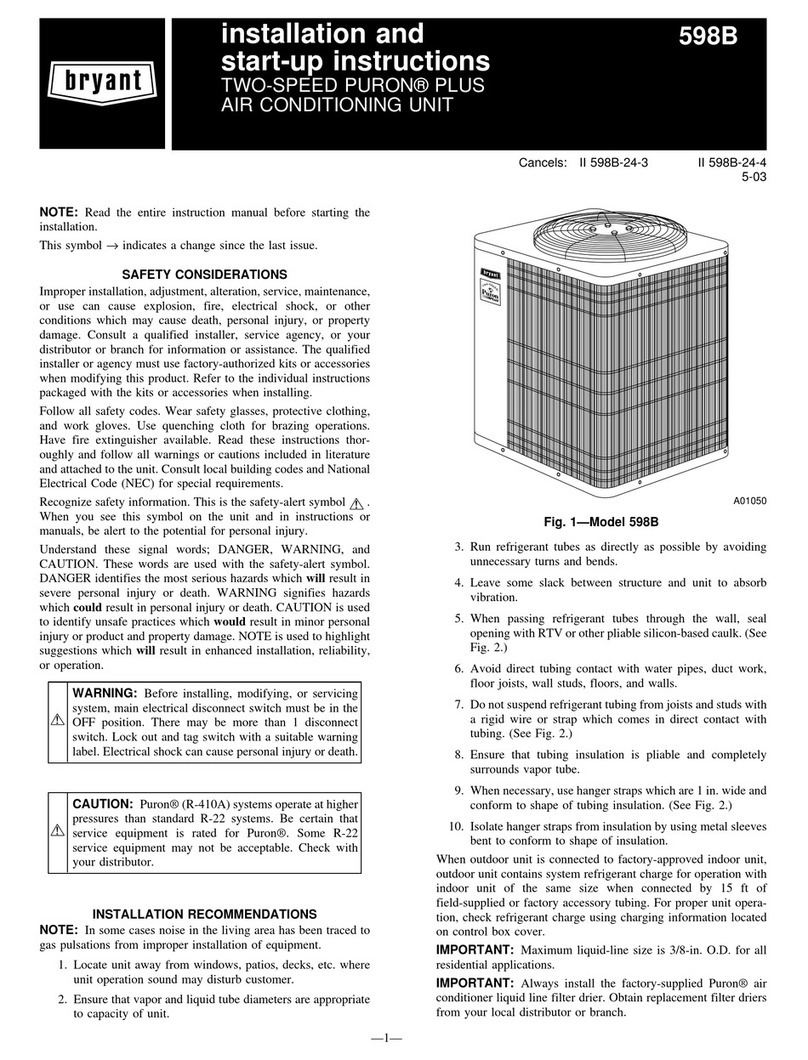 Bryant PURON PLUS 598B Instructions and recipes