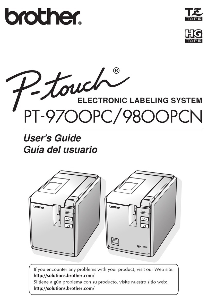 Brother P-TOUCH PT-97OOPC User manual Brother P-TOUCH PT-97OOPC User manual