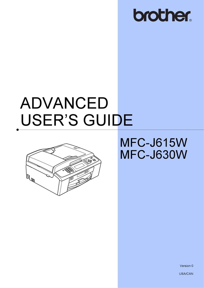 Brother MFC-J615W Assembly instructions