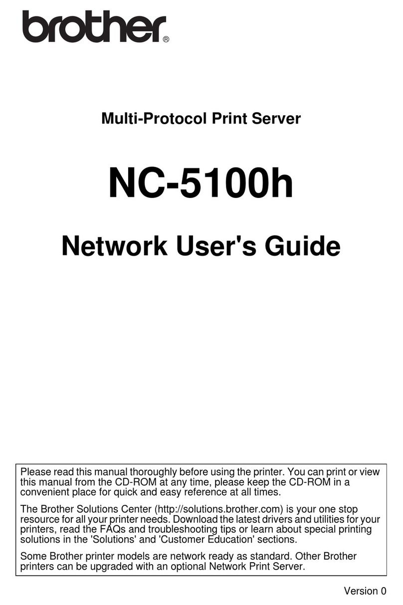 Brother NC-5100h Installation instructions Brother NC-5100h Installation instructions