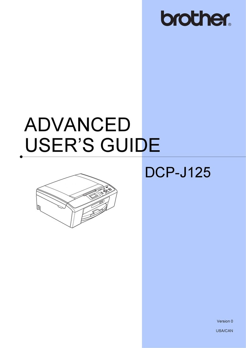 Brother DCP-J125 Assembly instructions