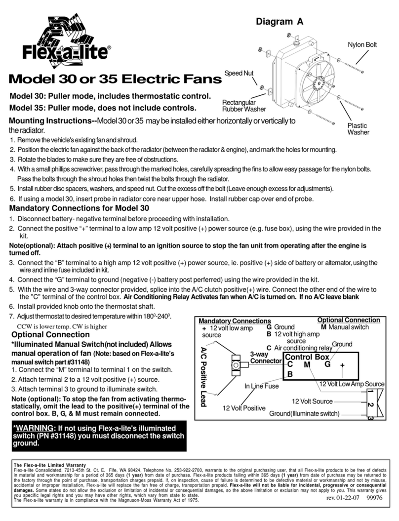 Flex-a-Lite 30 User manual