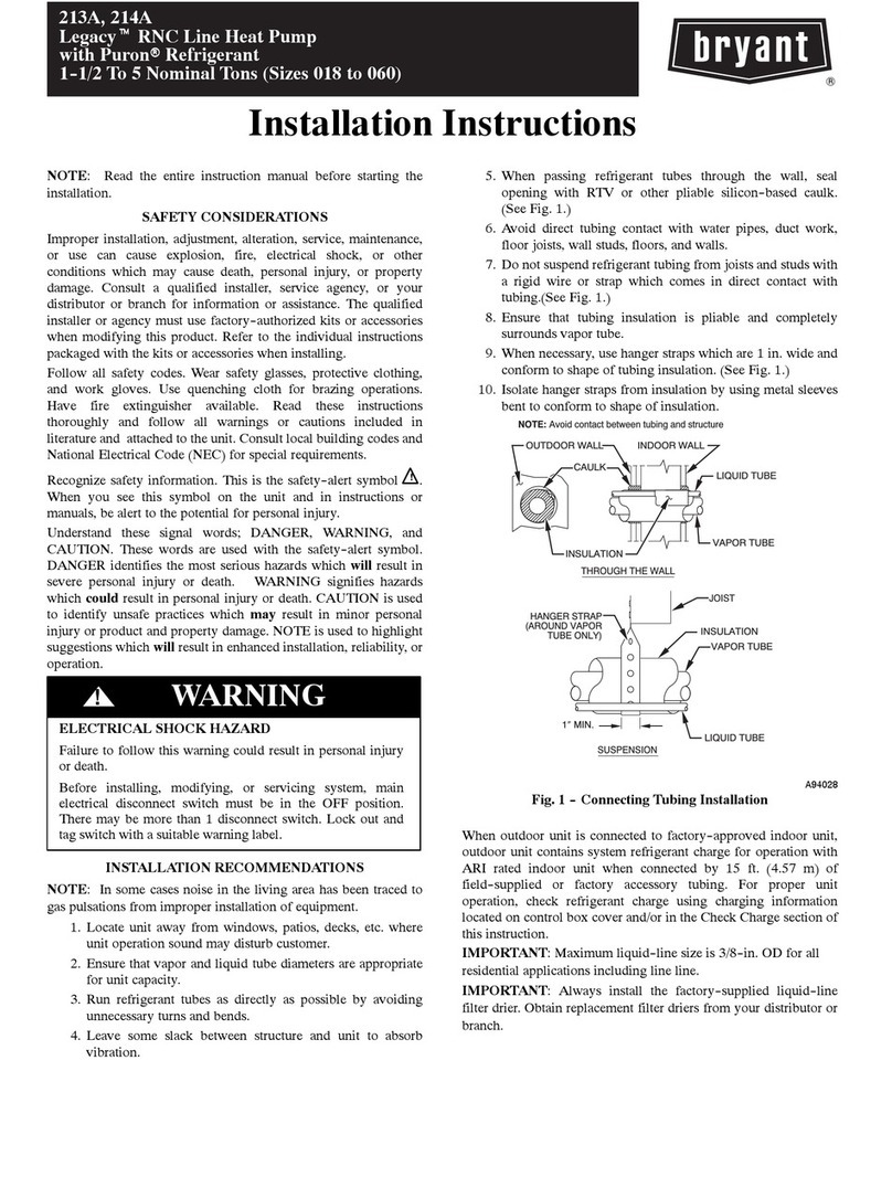 Bryant 213A User manual
