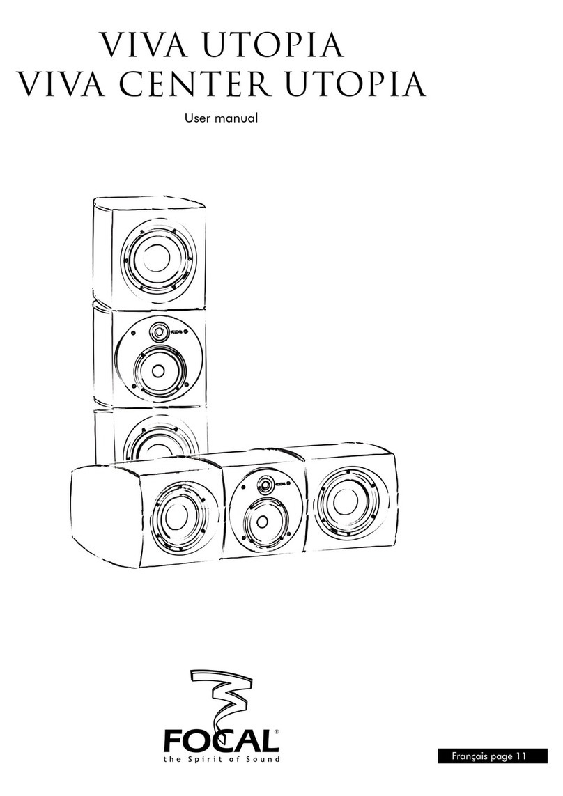 Focal VIVA Center Utopia User manual