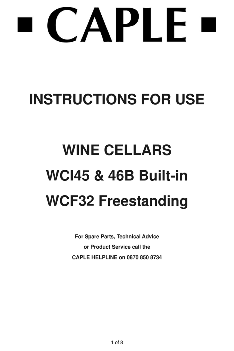 Caple WCi46B User manual
