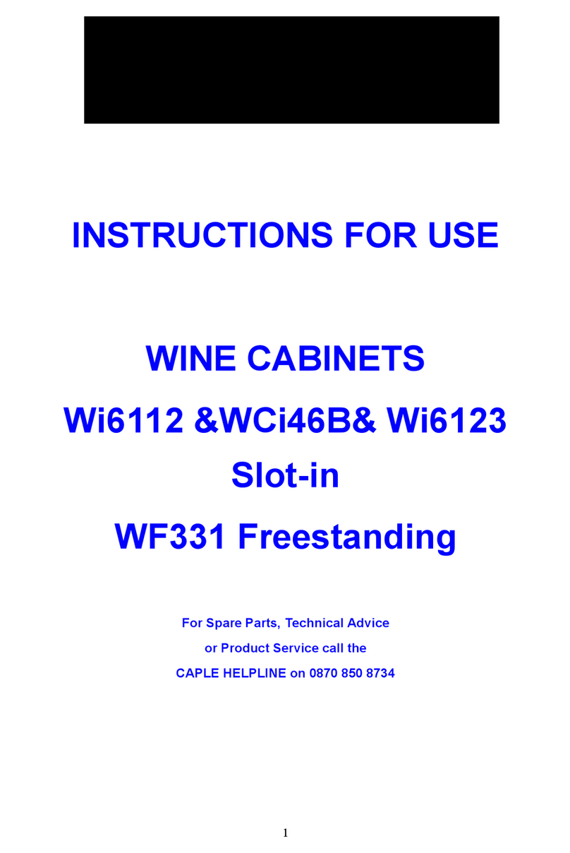 Caple WCi46B User manual