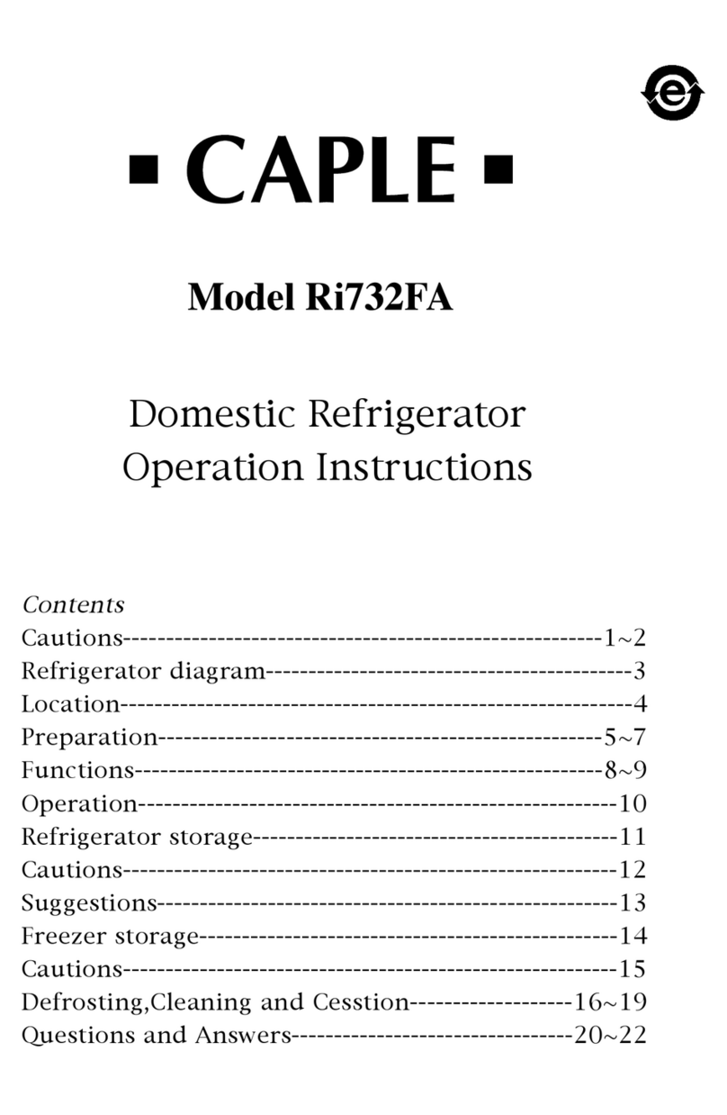 Caple Ri732FA User manual