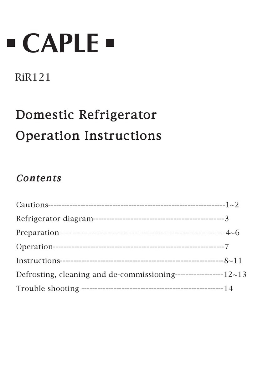 Caple RiR121 User manual