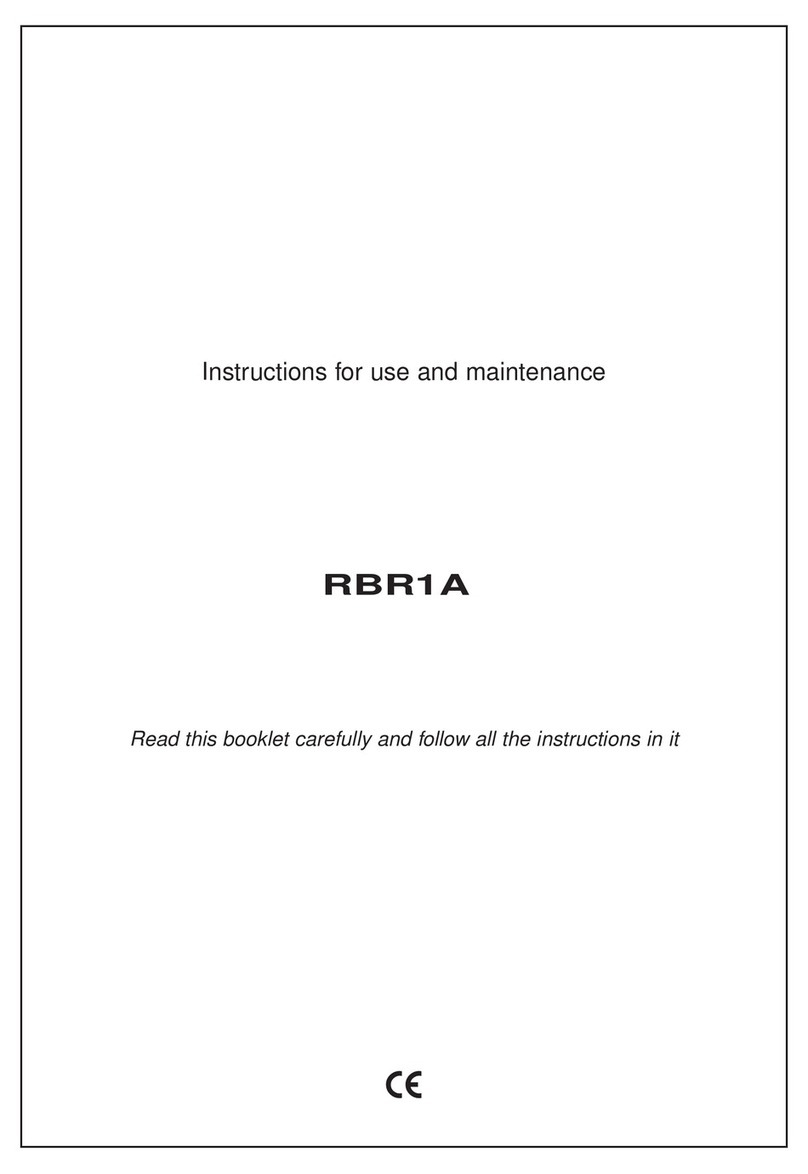 Caple RBR1A Instructions for use and maintenance