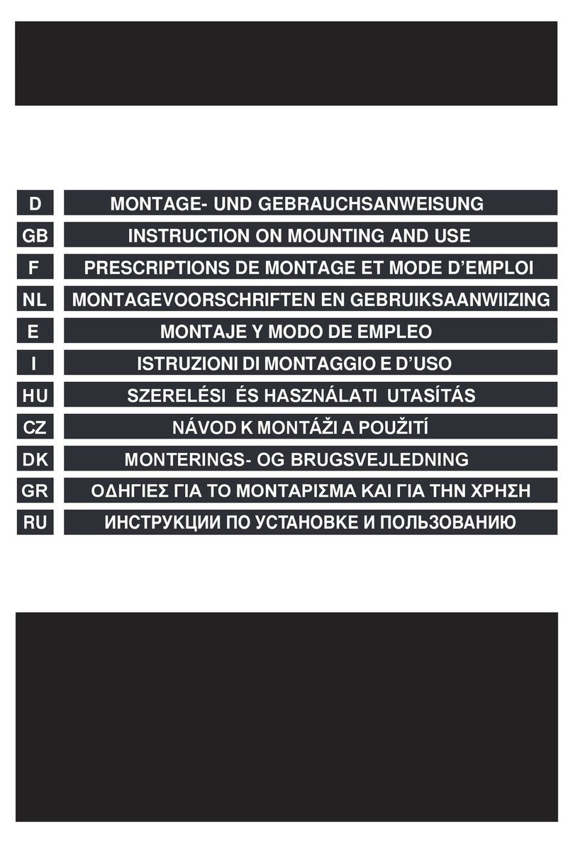 Caple SLF4 Instruction on mounting and use