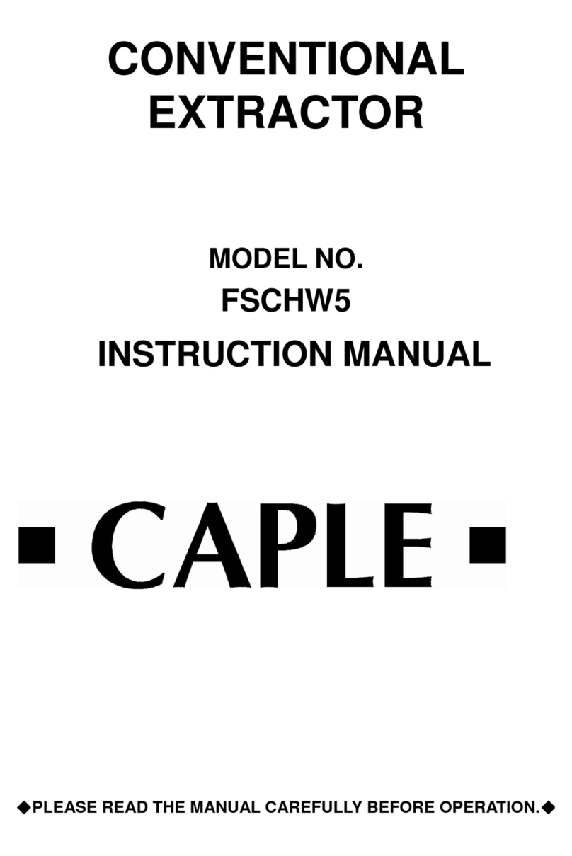 Caple FSCHW5 User manual Caple FSCHW5 User manual